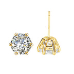 14k Gold Moissanite Earrings