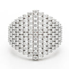 925 Sterling Silver Moissanite  Gemstones  Ring