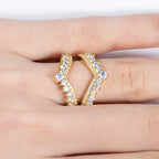 925 Sterling Silver Moissanite Ring