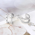 925 Sterling Silver Moissanite Earrings