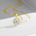 925 Sterling Silver Moissanite Pendant Necklace