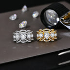 925 Sterling Silver Round Cut Moissanite Ring