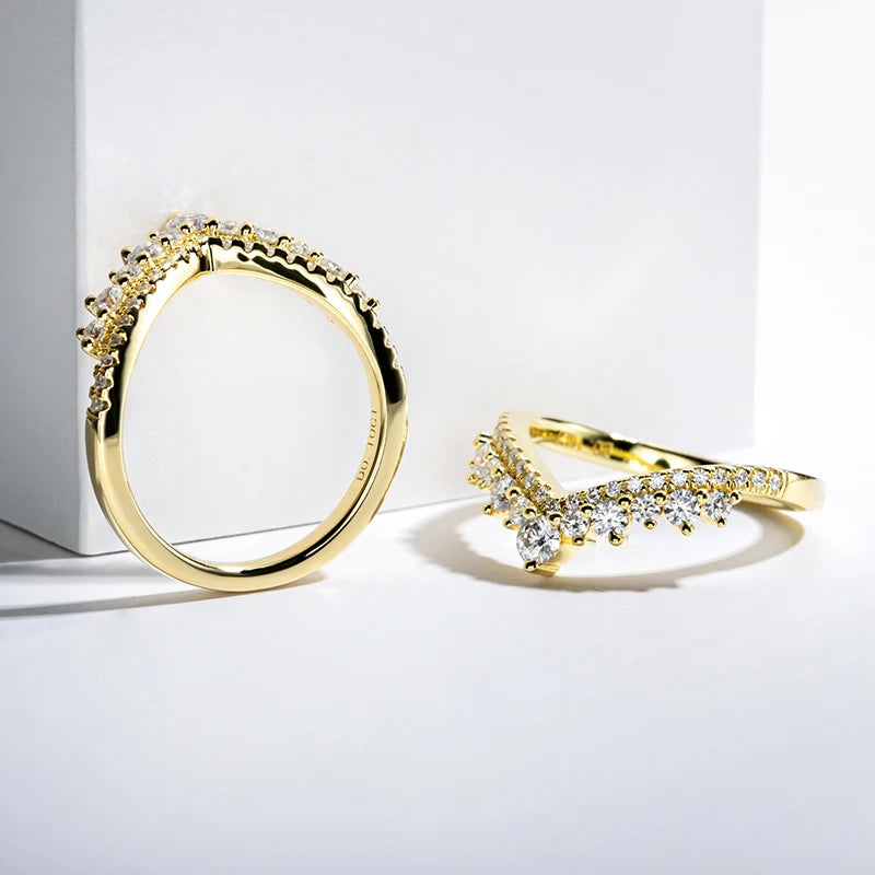 925 Sterling Silver Moissanite Ring