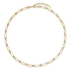 925 Sterling Silver Moissanite Clavicle Chain Necklace