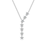 925 Sterling Silver Moissanite Star Pendant Necklace
