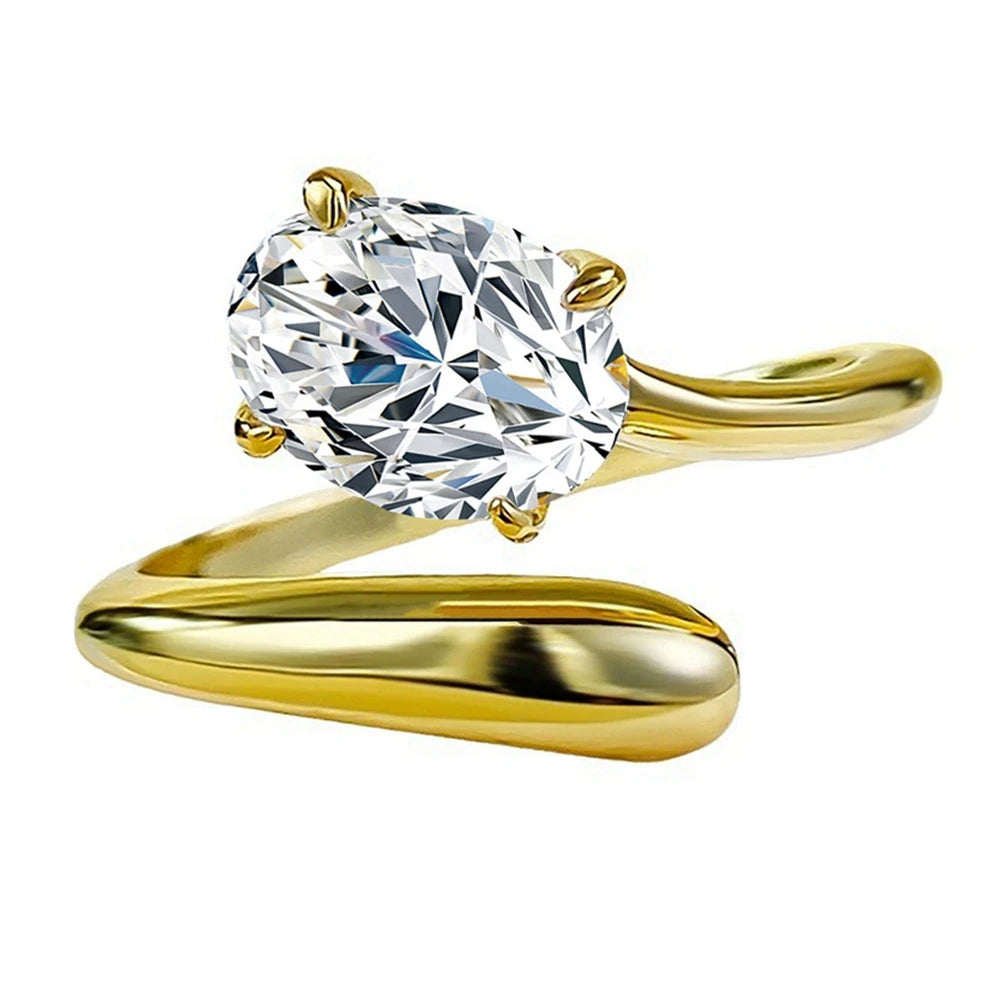 925 Sterling Silver Moissanite Ring