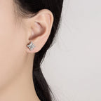 925 Sterling Silver Moissanite Earrings