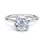 925 Sterling Silver Moissanite Engagement Ring