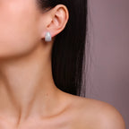 925 Sterling Silver Moissanite Stud Earrings