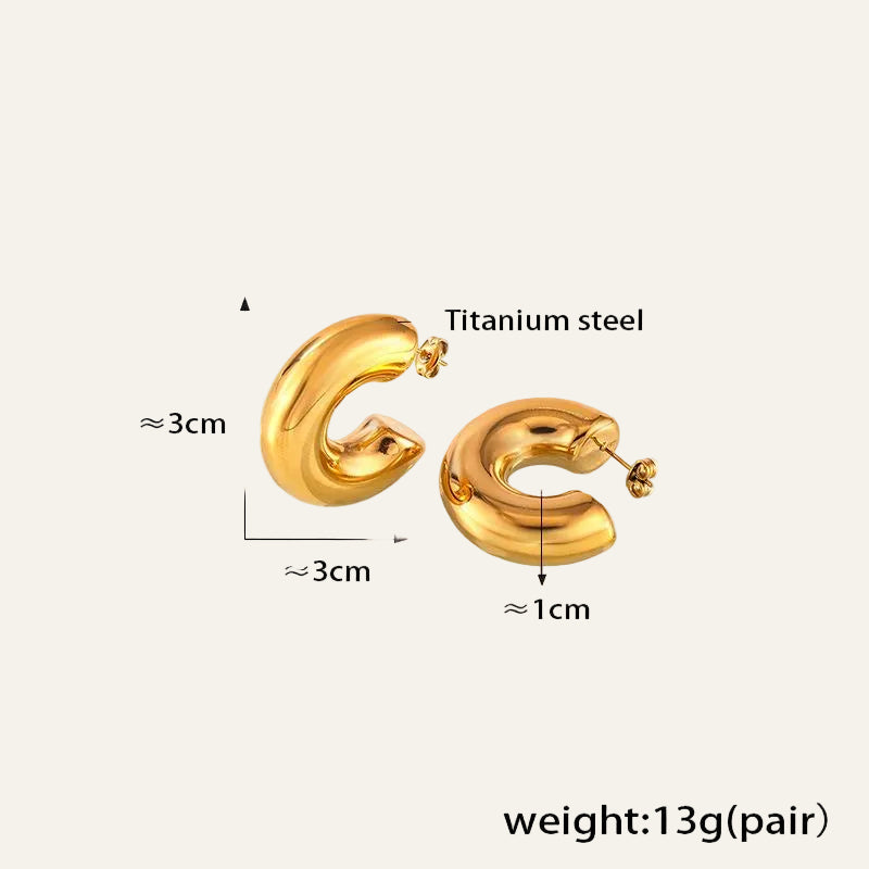 Sculptural Hoop Earrings