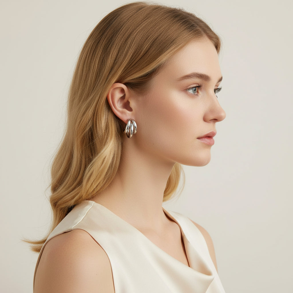 Triple Hoop Earrings