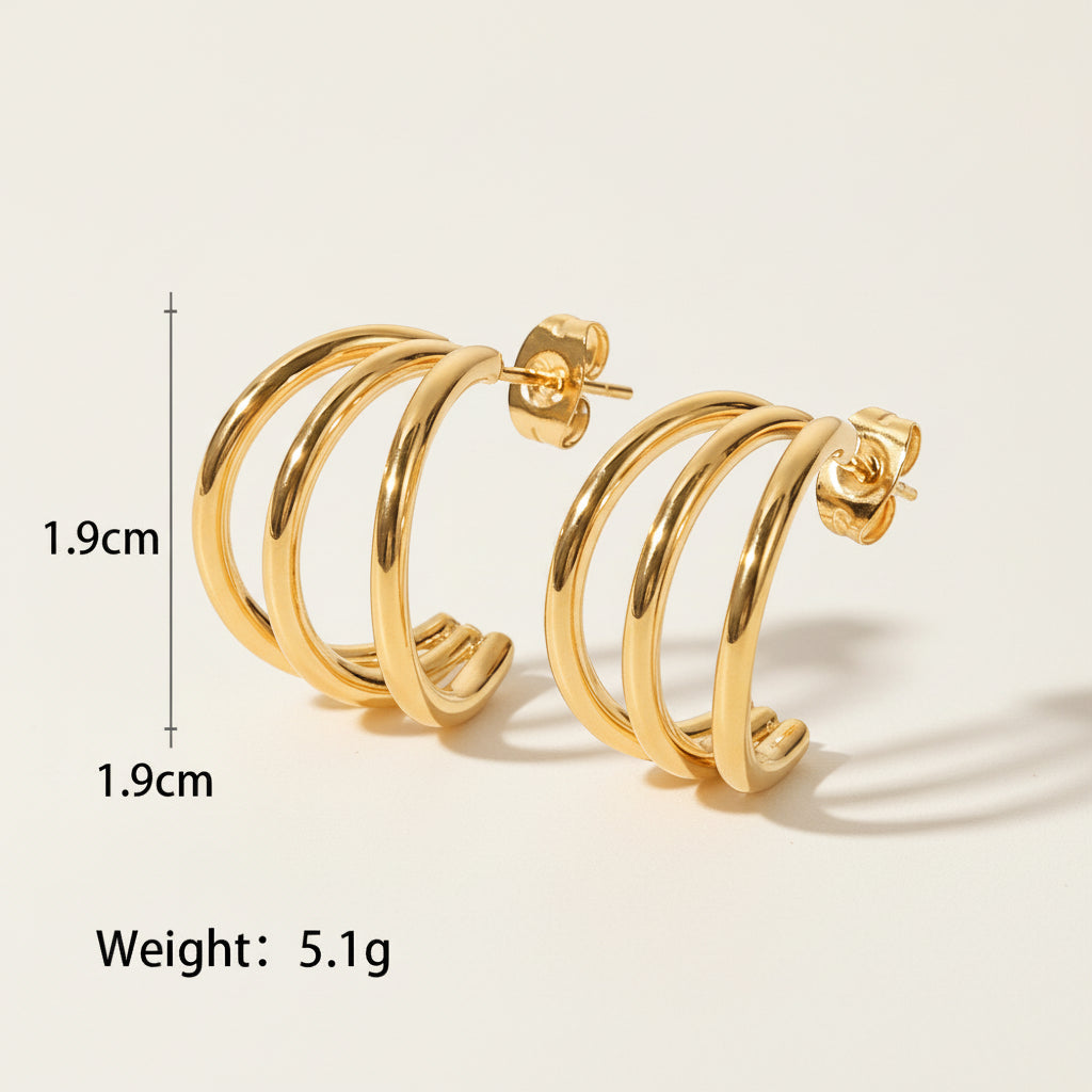 Layered Mini Hoop Earrings