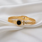 Black Onix Bangle Bracelet