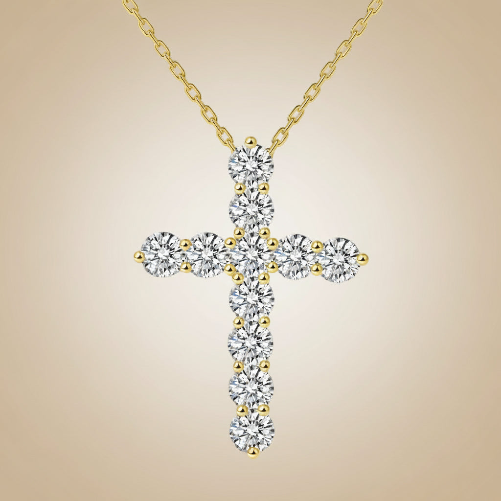 Cross Necklace with Cubic Zirconia