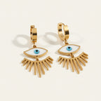 Protective Evil Eye Fringe Earrings