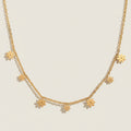 Daisy Charm Gold Necklace