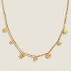 Daisy Charm Gold Necklace