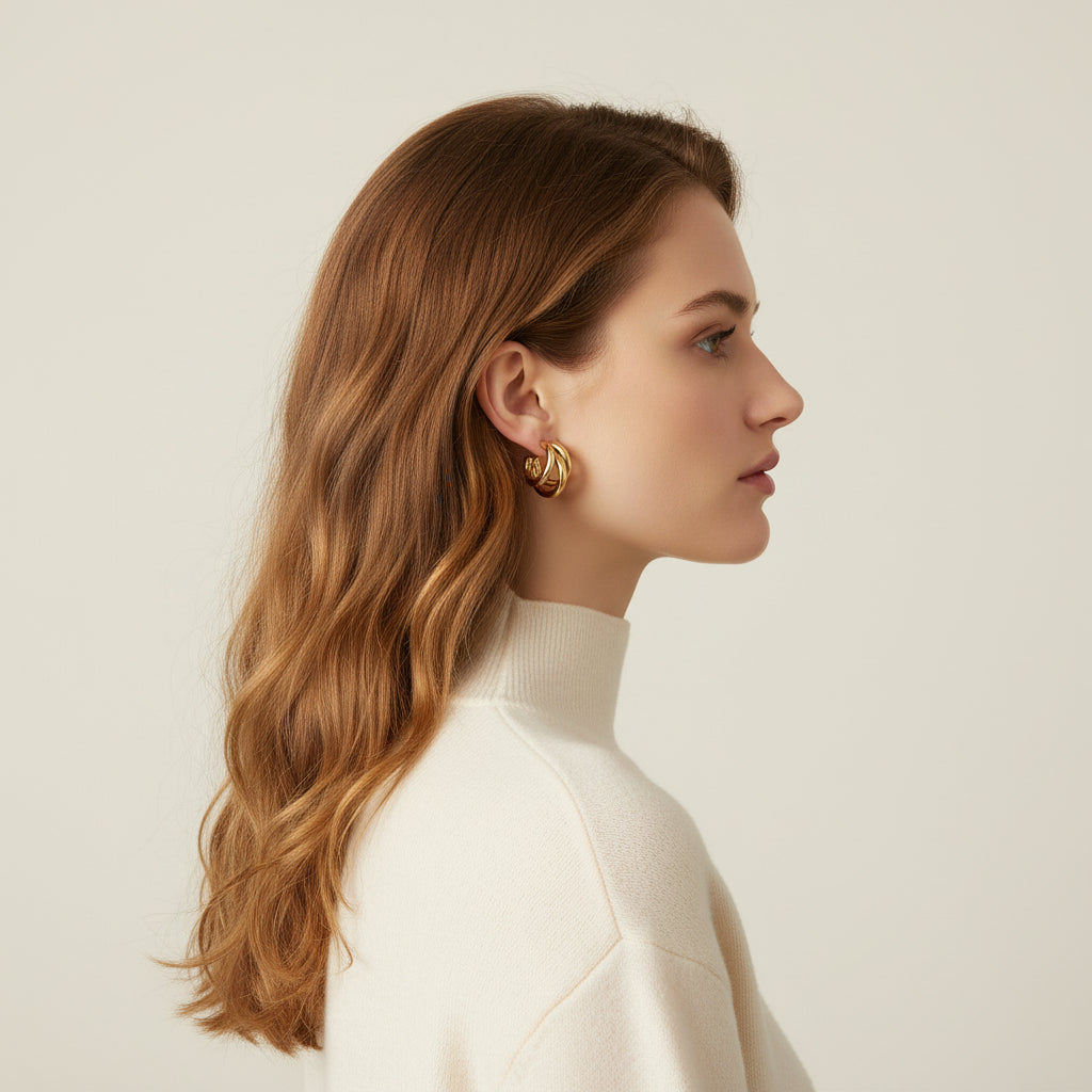 Triple Hoop Earrings