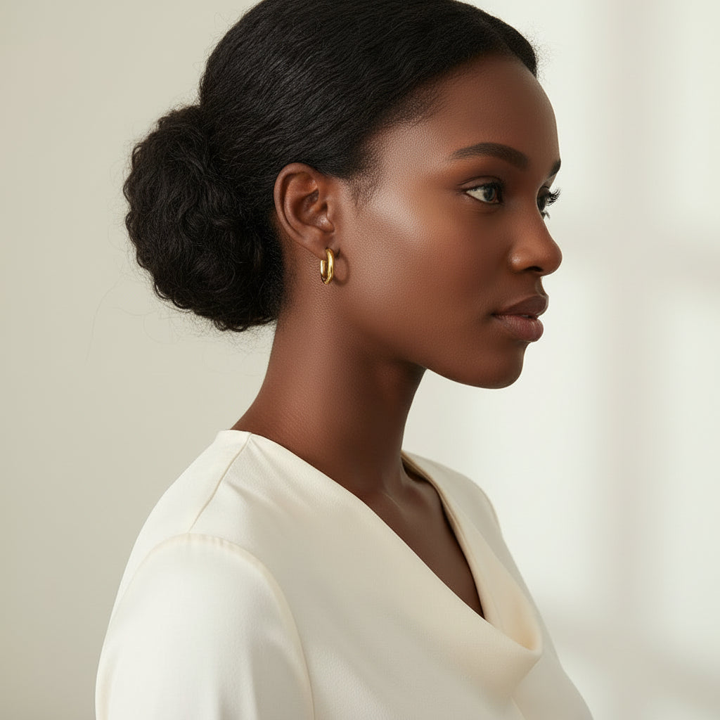 Classic Thick Hoop Earrings