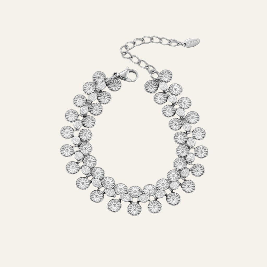 Radiant Disc Necklace & Bracelet Set