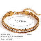 Bracelet With Zirconia Stones