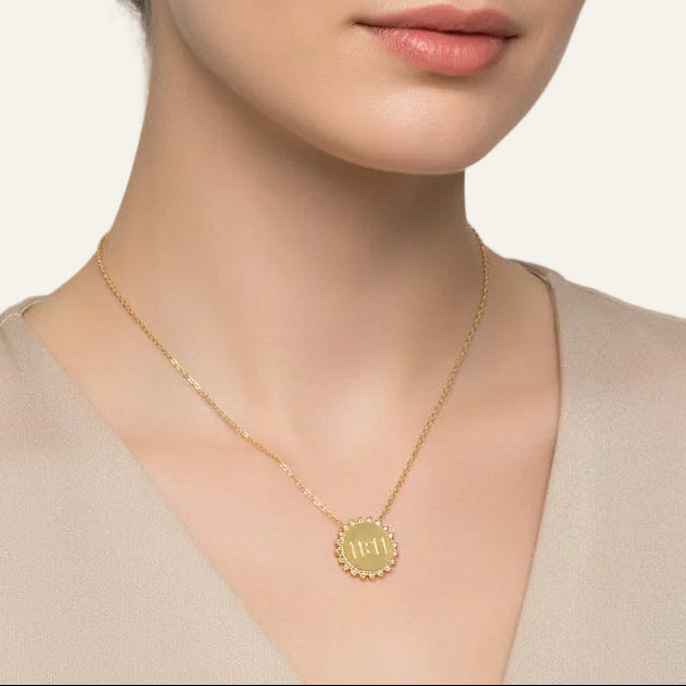 11:11 Necklace with Zirconia