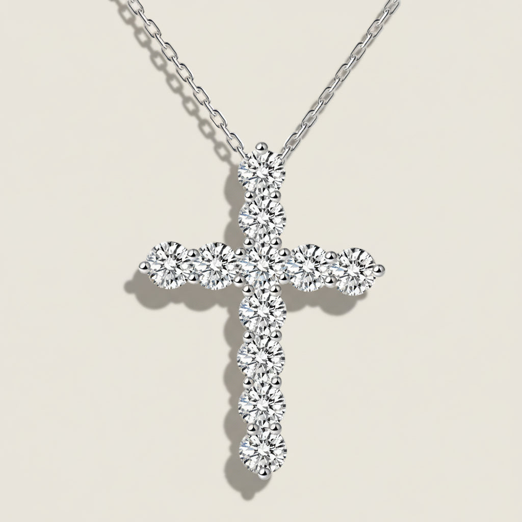 Cross Necklace with Cubic Zirconia