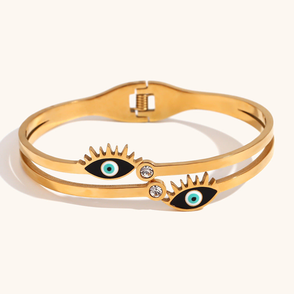 Double Evil Eye Bangle