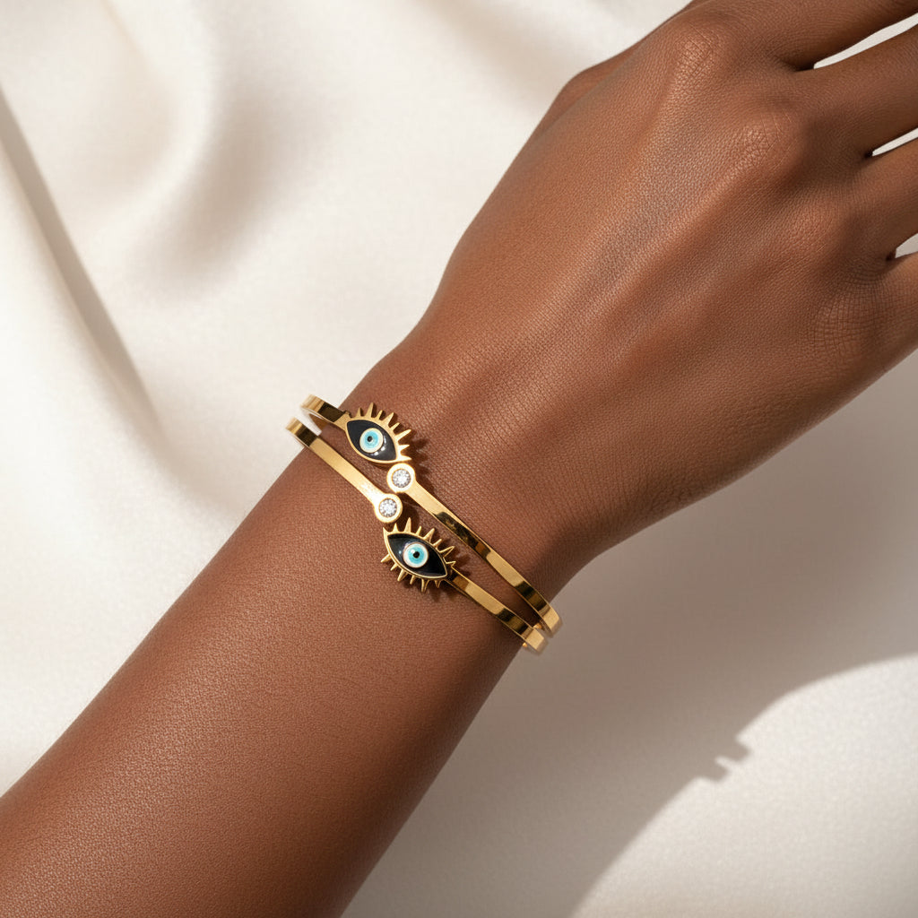 Double Evil Eye Bangle