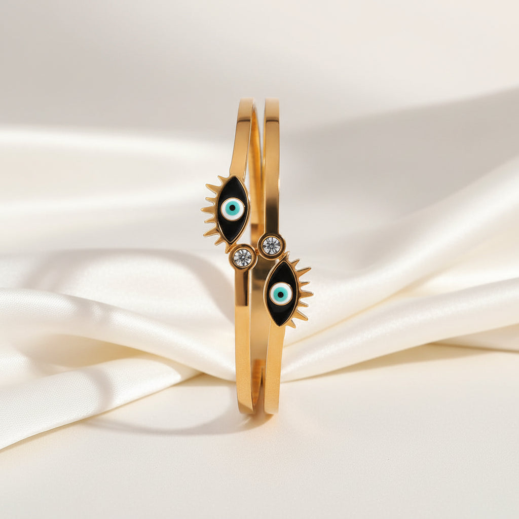 Double Evil Eye Bangle