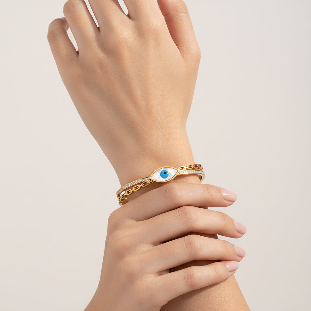 Evil Eye Chain Bangle