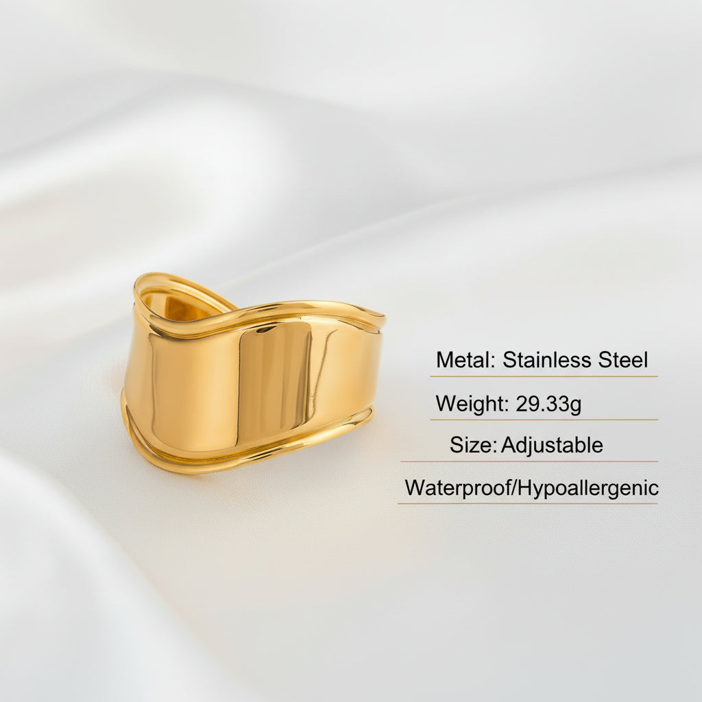 Sculptural Open Bangle