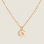 Capricorn Zodiac Coin Necklace
