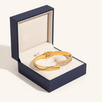 Minimal Crystal Bangle Bracelet