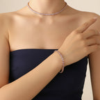 Color Tennis Necklace