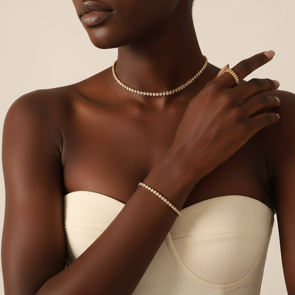 Color Tennis Necklace