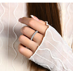 925 Sterling Silver Moissanite Ring