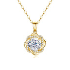 925 Sterling Silver Moissanite Pendant Necklace
