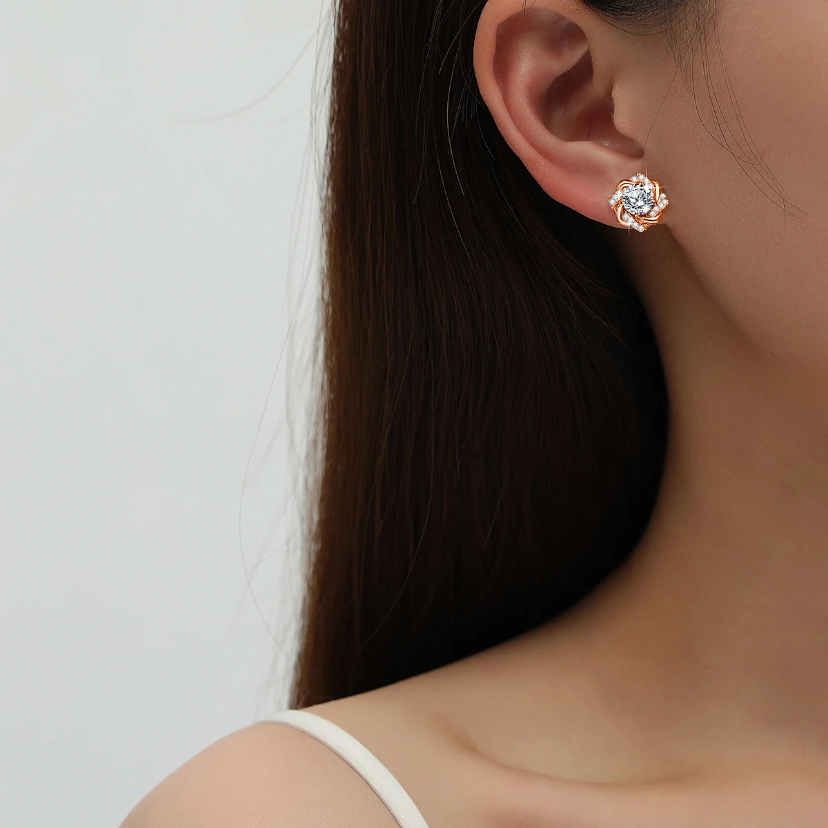 925 Sterling Silver Moissanite Earrings