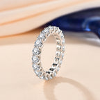 925 Sterling Silver Moissanite Ring
