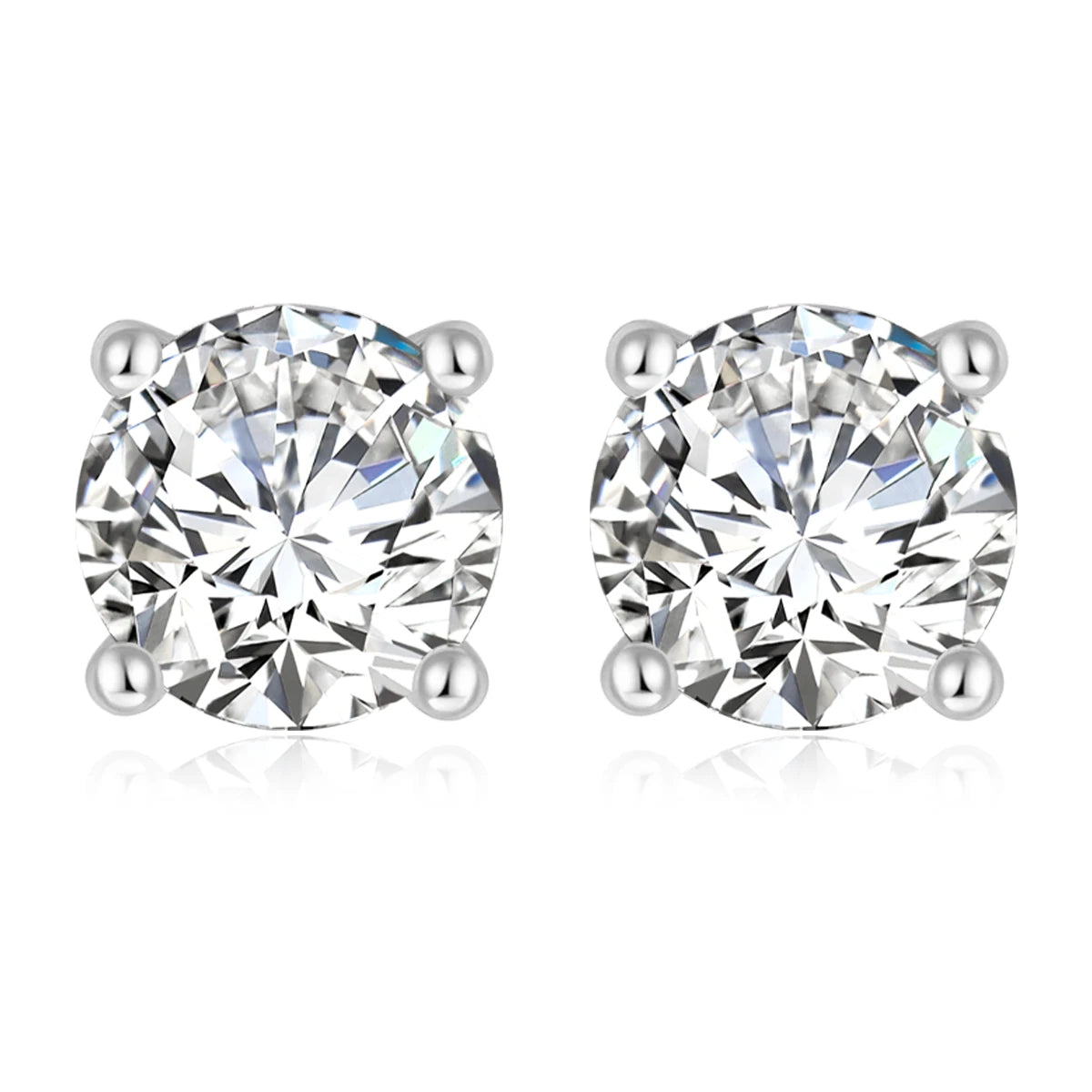 925 Sterling Silver Moissanite Earrings