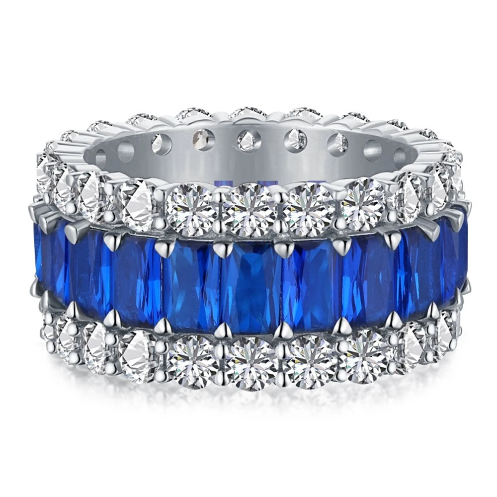 925 Sterling Silver Moissanite Ring