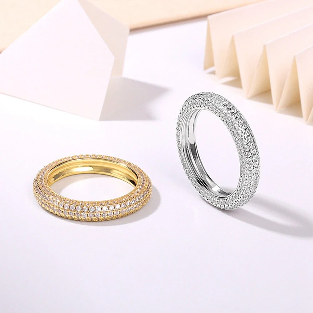 925 Sterling Silver Moissanite Ring