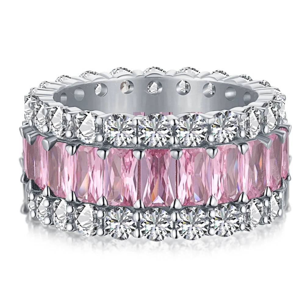 925 Sterling Silver Moissanite Ring