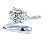925 Sterling Silver Moissanite Ring