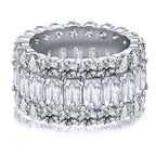 925 Sterling Silver Moissanite Ring