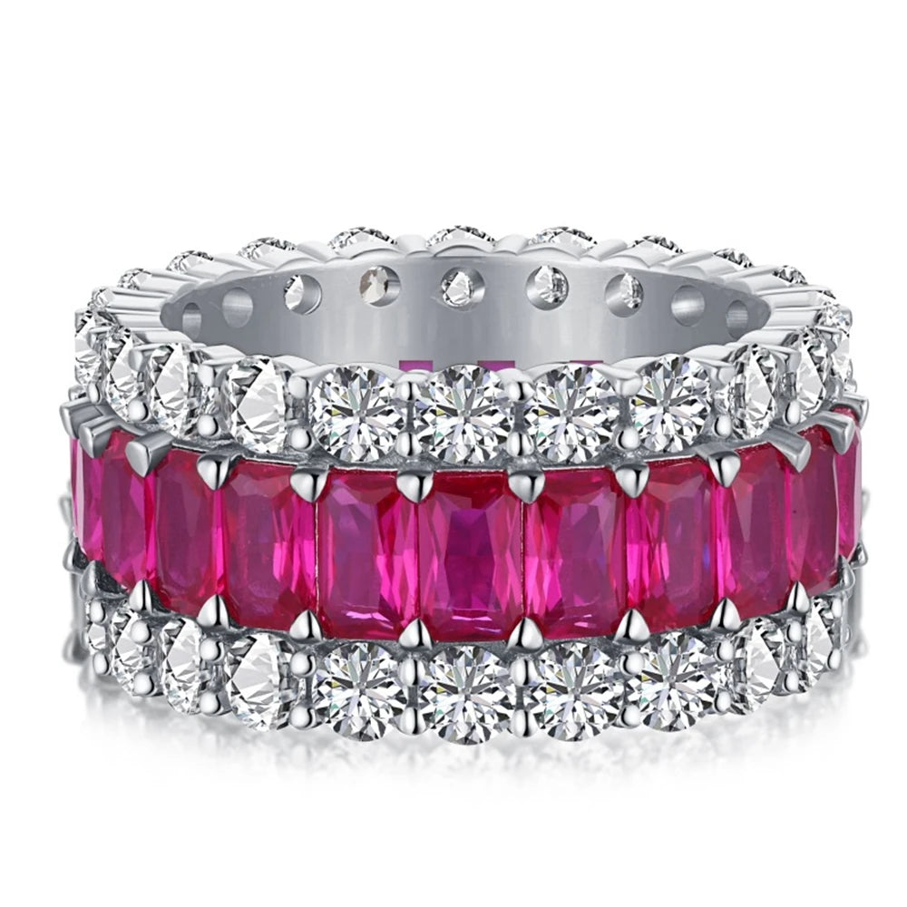 925 Sterling Silver Moissanite Ring