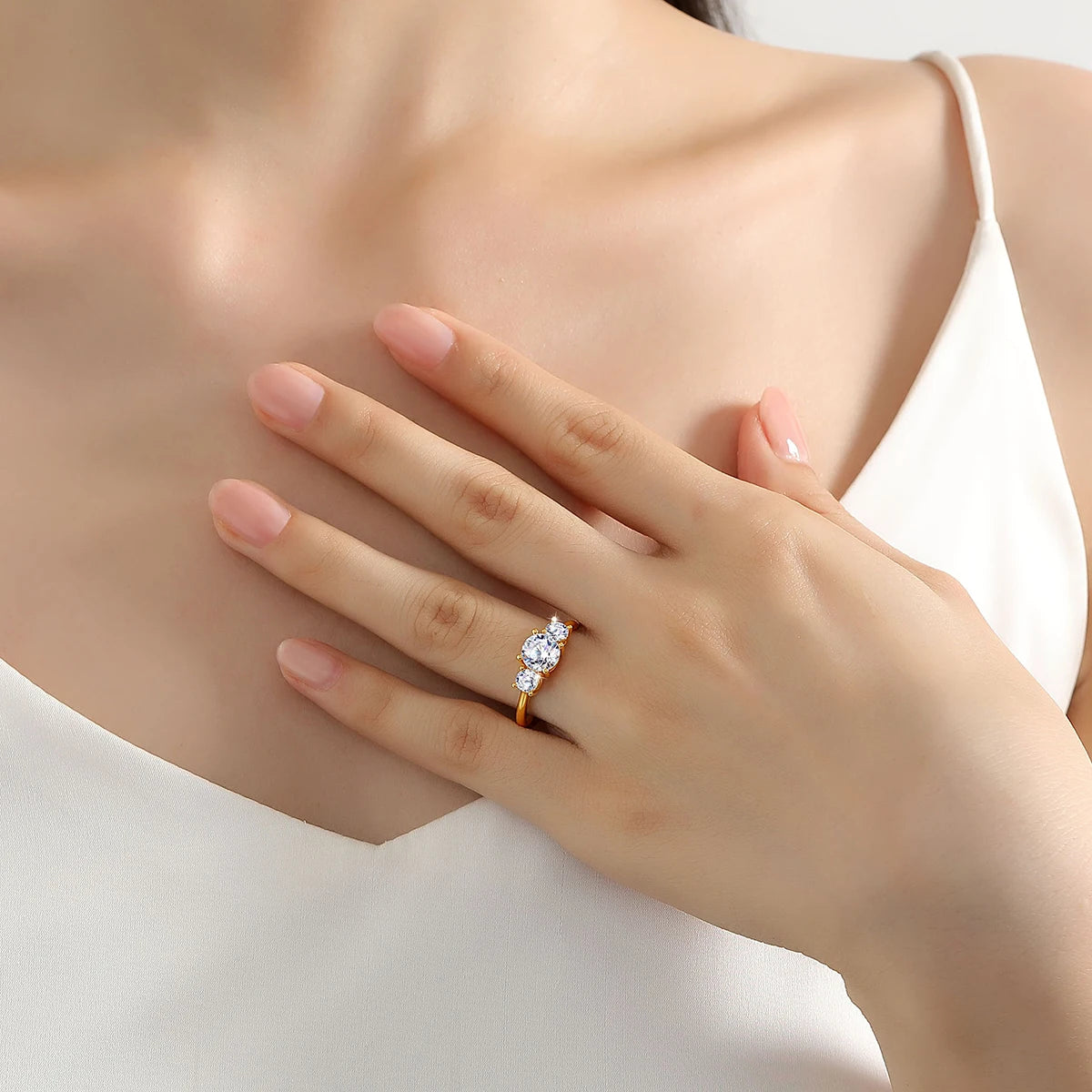 Moissanite Engagement Ring