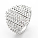 925 Sterling Silver Moissanite  Gemstones  Ring