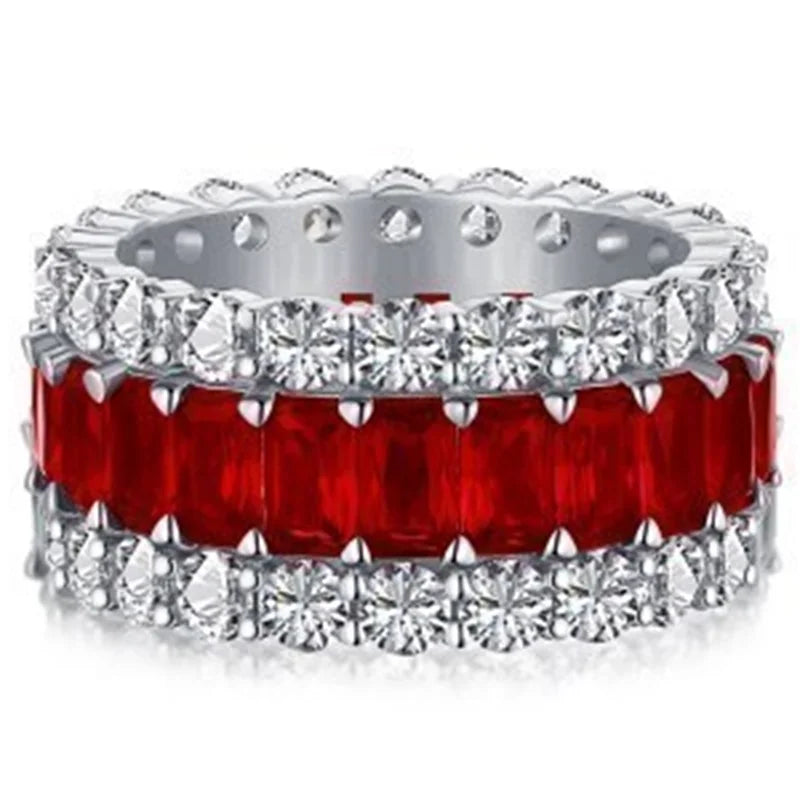 925 Sterling Silver Moissanite Ring